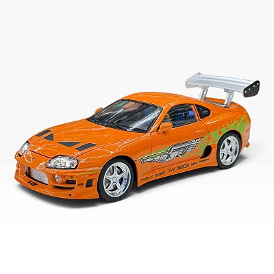 Miniatura Toyota Supra Brian Velozes Som e Luz 1:24