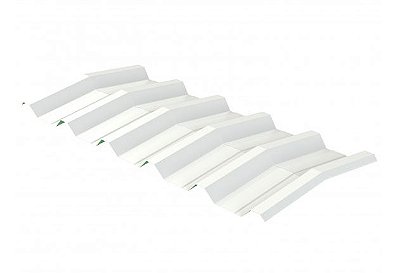 Cumeeira de 60cm em aço 0,43mm para Telha Metálica Trapezoidal TP-40