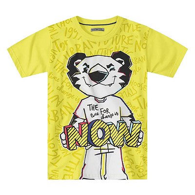 Camiseta Tigor Collection Amarela Menino