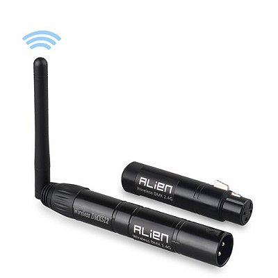 Kit Antena Dmx Wireless 2,4ghz 01 Transmissor 01 Receptor FG