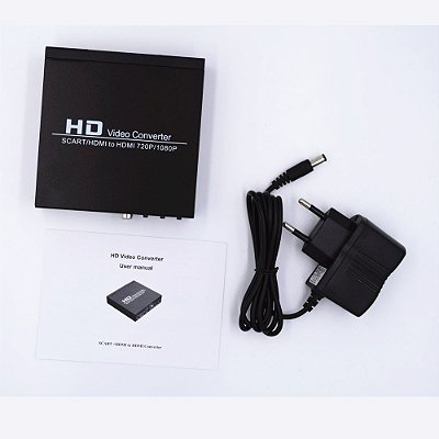 Conversor Scart Rgb Para Hdmi Upscaler Original 1080p FG