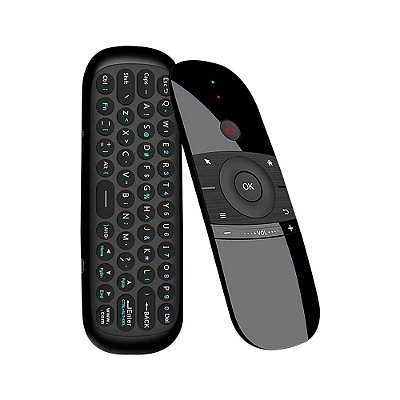 Controle Remoto Air Mouse W1 Giroscópio Android Tv Pc