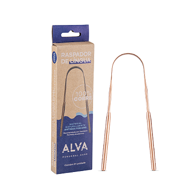 Raspador de língua 100% de cobre - Alva