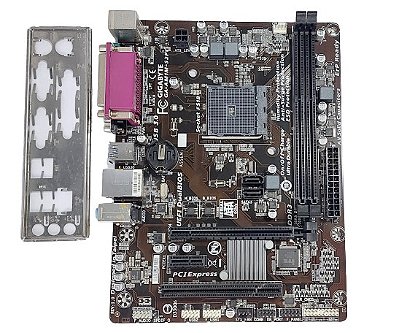 Placa Mãe AMD Gigabyte GA-AM1M-S2P com espelho