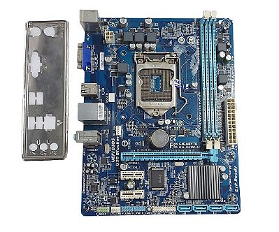 Placa mãe 1155 Gigabyte GA-H61M-S1 com espelho