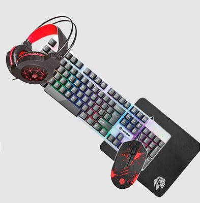 Combo Gamer 4 Em 1 TC3220 Teclado Mouse Mousepad Headset