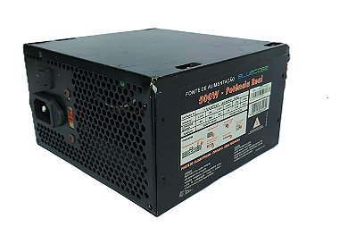 Fonte De Alimentação Atx Bluecase 500w - Usada