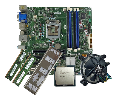 Kit Placa Mãe 1155 + Core i3 3220 + 4GBDDR3 + Cooler