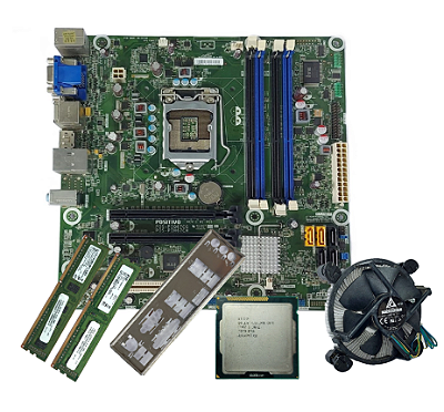 Kit Placa Mãe 1155 + Processador Intel Pentium G870 + 4GB DDR3 + Cooler