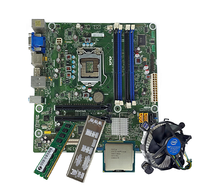 Kit Placa Mãe 1155 POS-PIQ67CG + Processador Intel i3-3240 + 4GB RAM DDR3 + Cooler