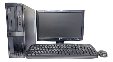PC Completo Intel 4GB Hd 160GB Monitor 16 Teclado e Mouse
