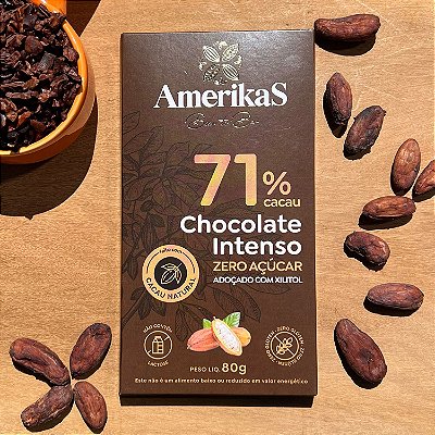 Barra de Chocolate 71% Cacau / zero adição de açúcares