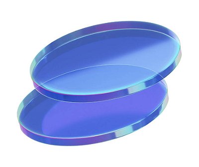 PAR LENTES POLICARBONATO 1.59 COM ANTI BLUE FILTRO AZUL + ANTIRREFLEXO