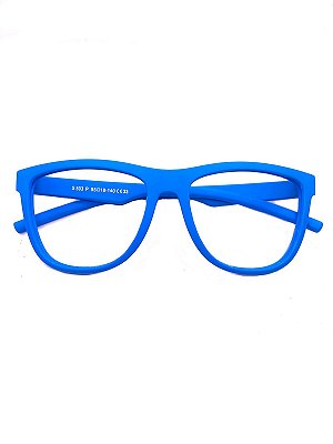 Armação de Oculos Infantil Azul Flexível