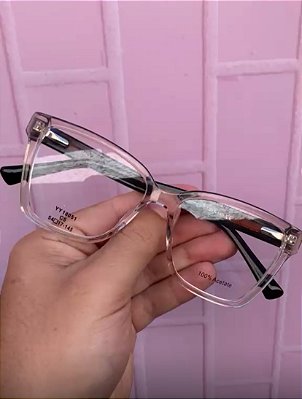Armação Gatinho Feminina 100% Acetato - Rose