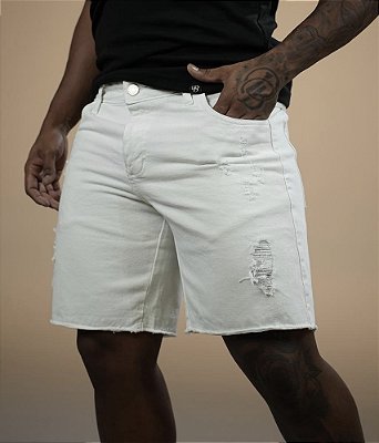 Bermuda Jeans Branca De Buenas