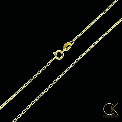 Corrente Cartier Elo Chapado 1,5mm - Fecho Tradicional - Banhada a Ouro 18k