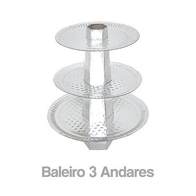 Baleiro 3 Andares Papelão Laminado