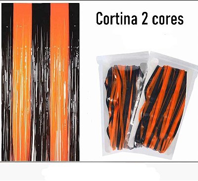 Cortina 2 cores Halloween