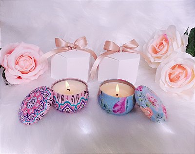 Kit 2 mini velas aromáticas Lavanda e Maracujá