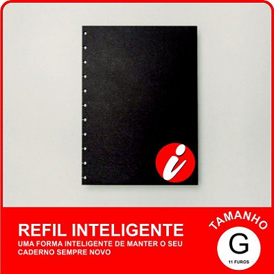 Refil Inteligente Grande Black 120g/m² com 10 folhas