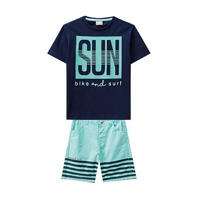 Conjunto Infantil Masculino Azul Marinho Sun Milon