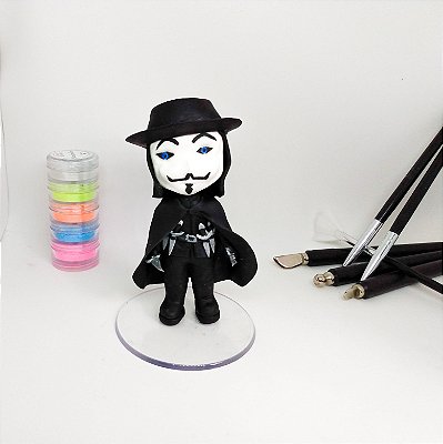 V de vingança no estilo chibi