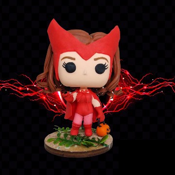 Wanda - WandaVision - Marvel - Funko Pop em porcelana fria - action figure - custom