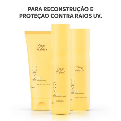 Kit Wella Invigo Sun -reconstrução e proteção contra raios UV