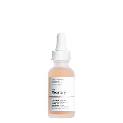 The Ordinary - Lactic Acid 5% + HA - Uma formulação de peeling superficial de ácido lático suave