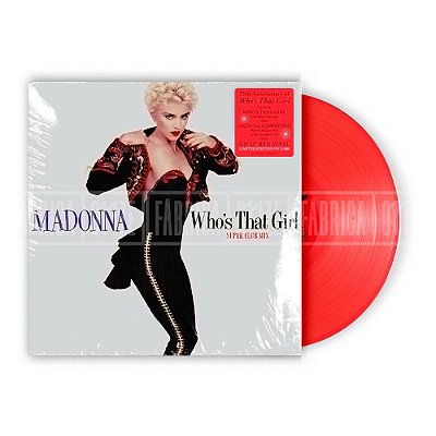 MADONNA: Who's That Girl (Super Club Mix) LP 1X VERMELHO - RSD 2022