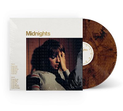 TAYLOR SWIFT: Midnights (Mahogany Edition Vinyl) LP 1x Brown Marble
