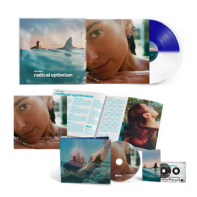 DUA LIPA: Radical Optimism (Webstore Exclusive) Deluxe Bundle - LP Deluxe + CD Standard + Fita Cassete + Insert Autografado