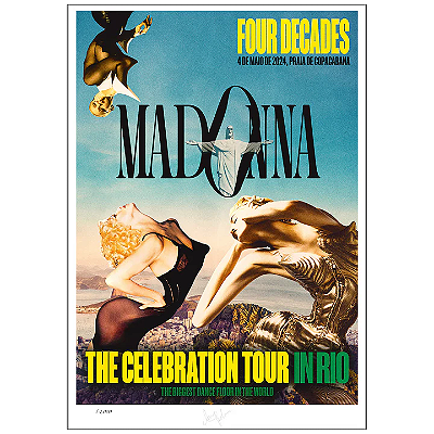 MADONNA: The Celebration Tour In Rio Limited Edition Plate Signed Lithograph