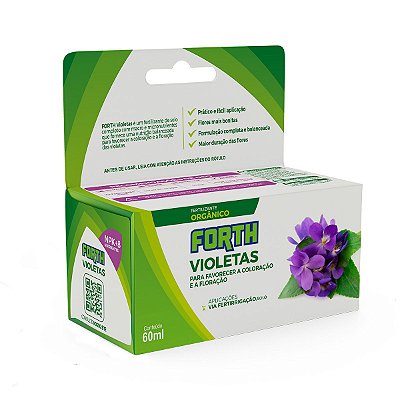 Fertilizante Forth Violetas Para Orgânicos Conc. 60ml