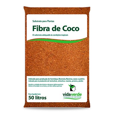 Tropstrato Fibra de Coco Vida Verde 50L