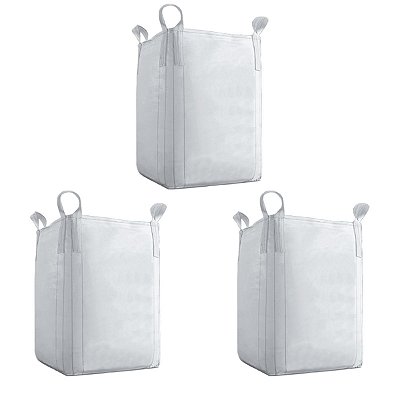 3 Saco Big Bag Boca Aberta Material Resistente 1000kg C1