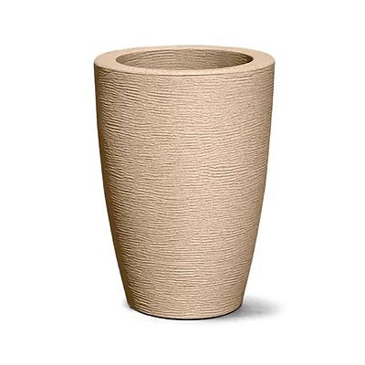 Vaso grafiato cônico areia 34 x 22 cm modelo 48 cm nutriplan