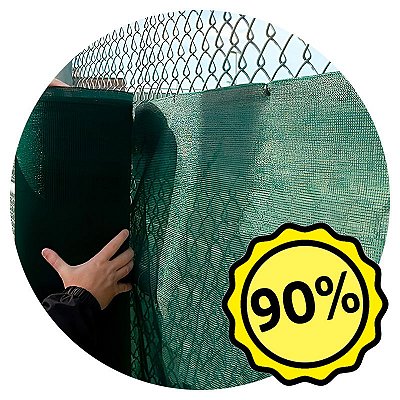 Tela Privacidade e Segurança 90% Verde - 5x1m