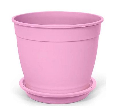 Vaso decorativo rosa aquarela + Prato n1,2 rosa- 5 uni