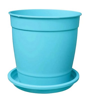 Vaso decorativo n3,5 azul + Prato n1,2 azul nutriplan - 10 unidades
