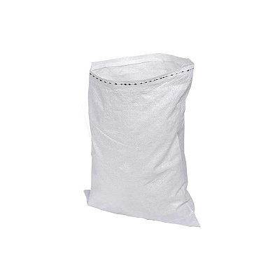Kit 5 Saco de Ráfia Liso Branco 120x70 farináceos/derivados