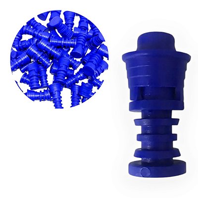 50 Unidades Conector Fim de Linha 16mm com Anilha para Mangueira