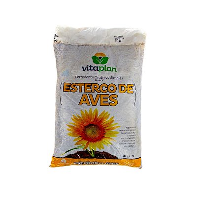 Fertilizante Orgânico Vitaplan Esterco de Aves 2,0kg