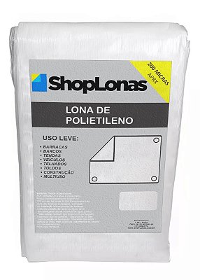 Lona Polietileno Shoplonas Transparente SL200 - 6x6