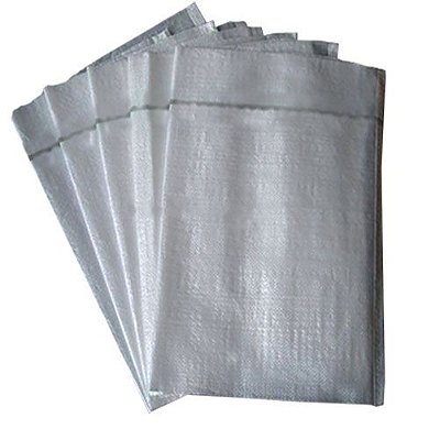 Saco de Ráfia Liso Branco 70x50 - Kit 20