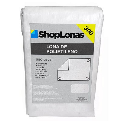 LONA POLIETILENO TRANSLUCIDA SHOPLONAS310 ESTOQUE - 2,5X3,5