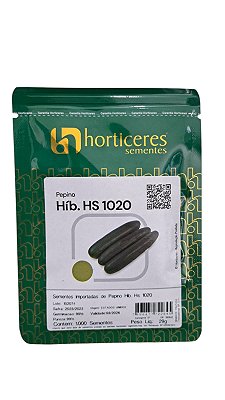Semente Pepino Híbrido Hs 1020 1.000 Sementes