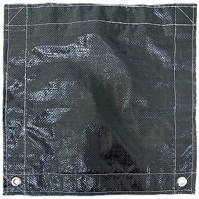 Tela de Sombreamento Preta 100% - 8x7 Com Bainha e Ilhós