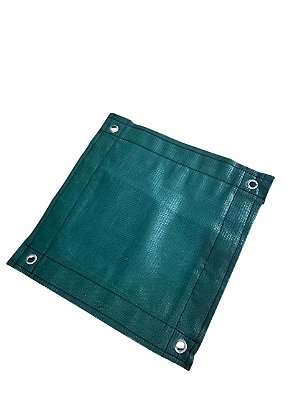 Tela Sombrite Verde 100% De Sombra Bainha E Ilhós 10m X 4m